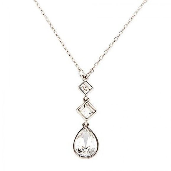 Swarovski Eveline Crystal Siver-Tone Pendant Necklace BNWT Great Holiday Gift - Picture 1 of 3